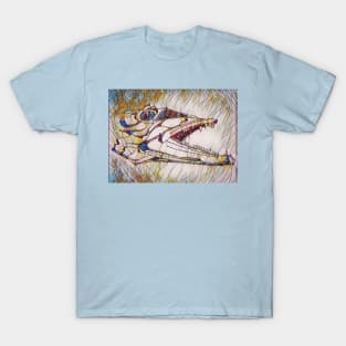 Barracuda in the Abstract Sea T-Shirt